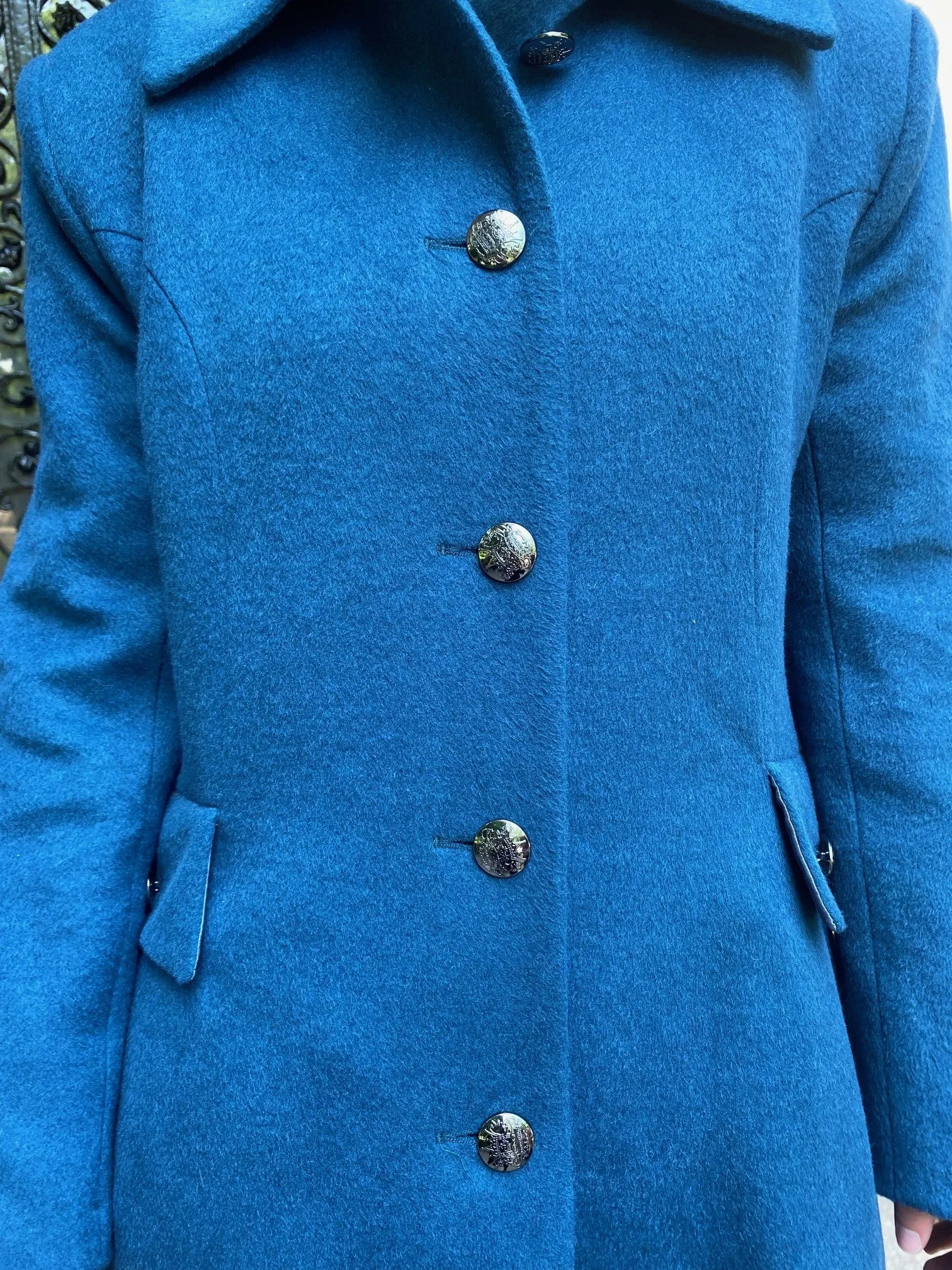 Caitlyn - Redingote Coat- 50% Cashmere Wool Blend