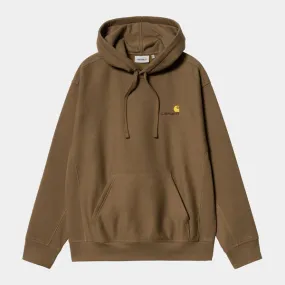 Carhartt WIP Hooded American Script Sweat - Lumber