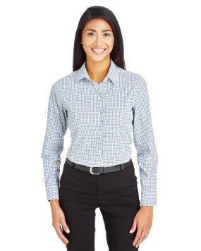 Devon & Jones CrownLux Performance™ Ladies' Micro Windowpane Shirt