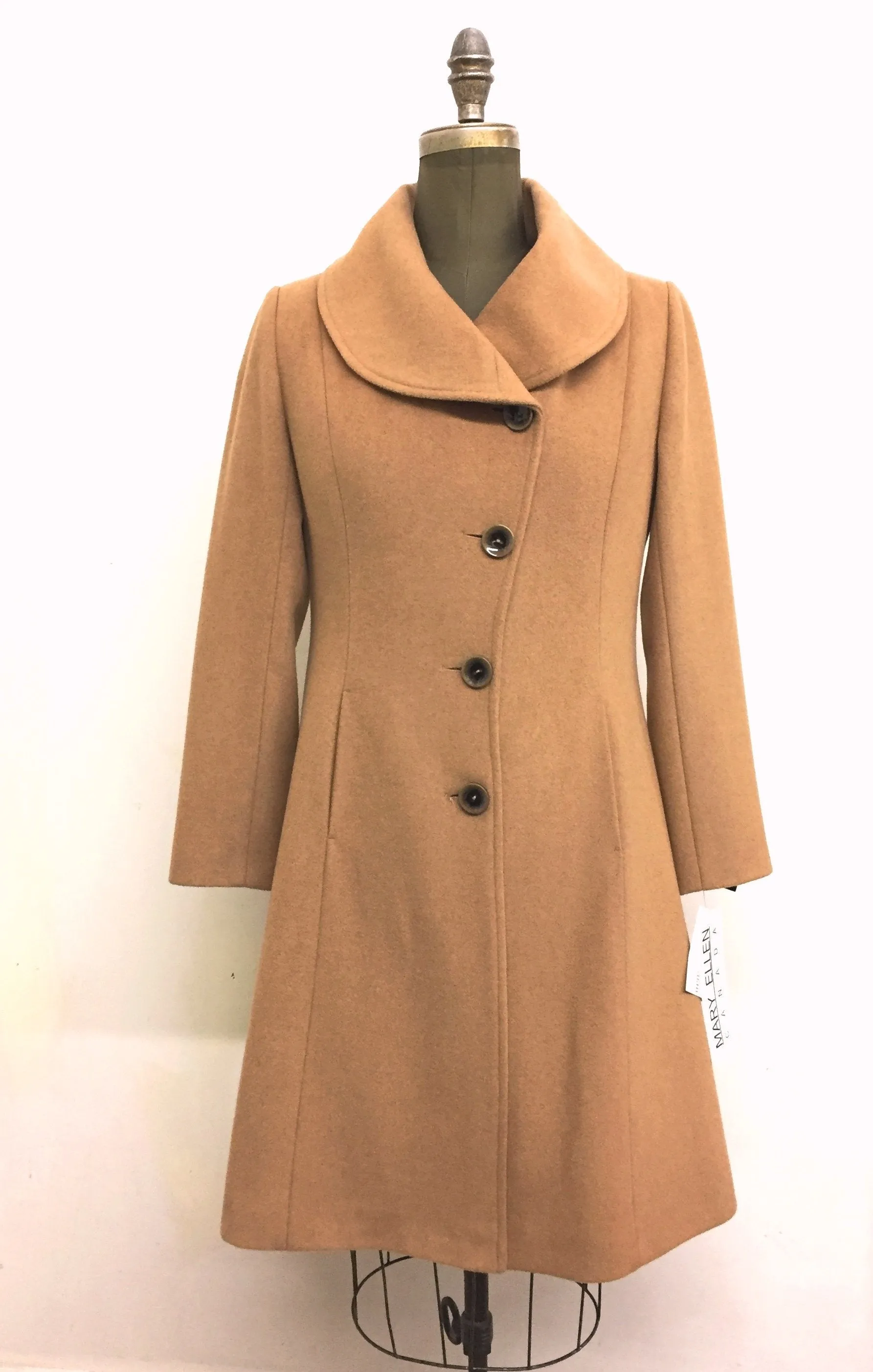 Elisabeth Fit & Flair Coat - 50% Cashmere & Wool Blend