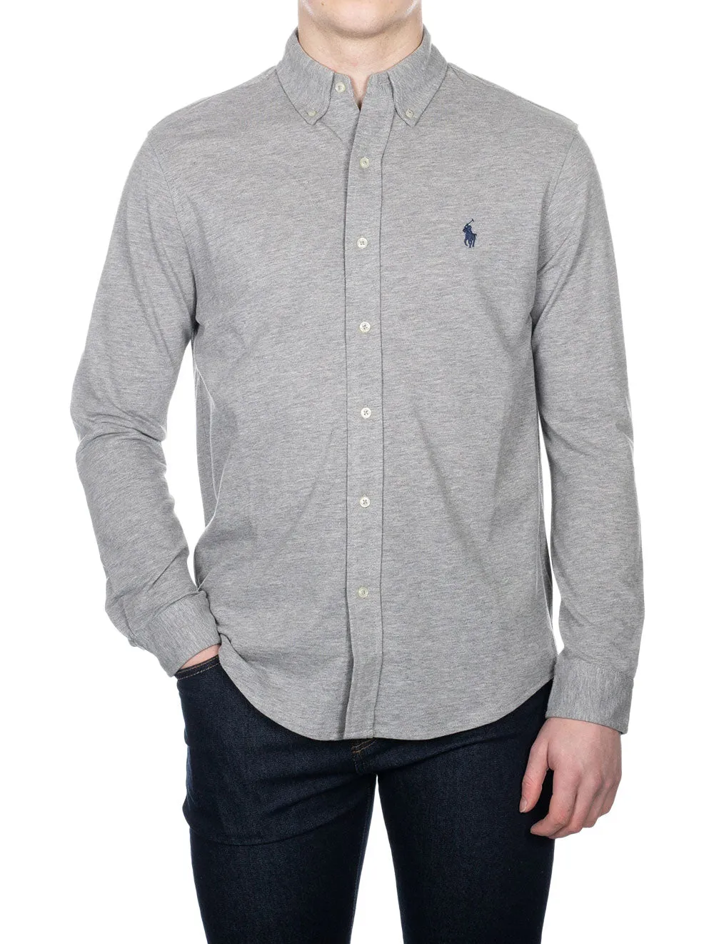 Featherweight Long Sleeve Mesh Shirt Grey