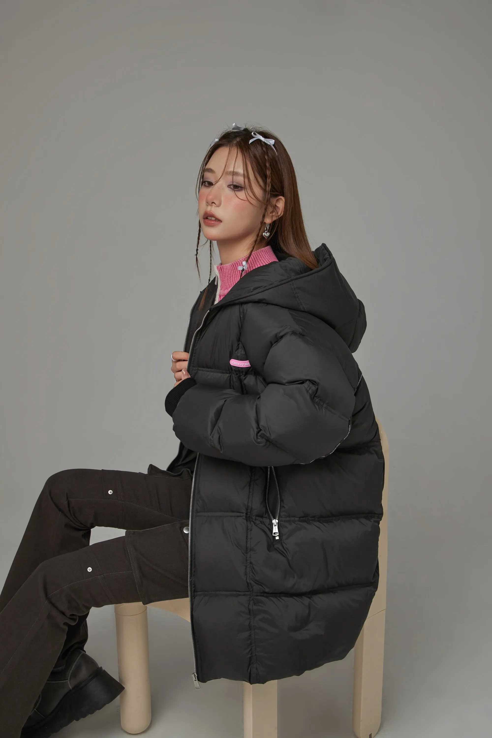 Hooded Duck Down Padded Jacket