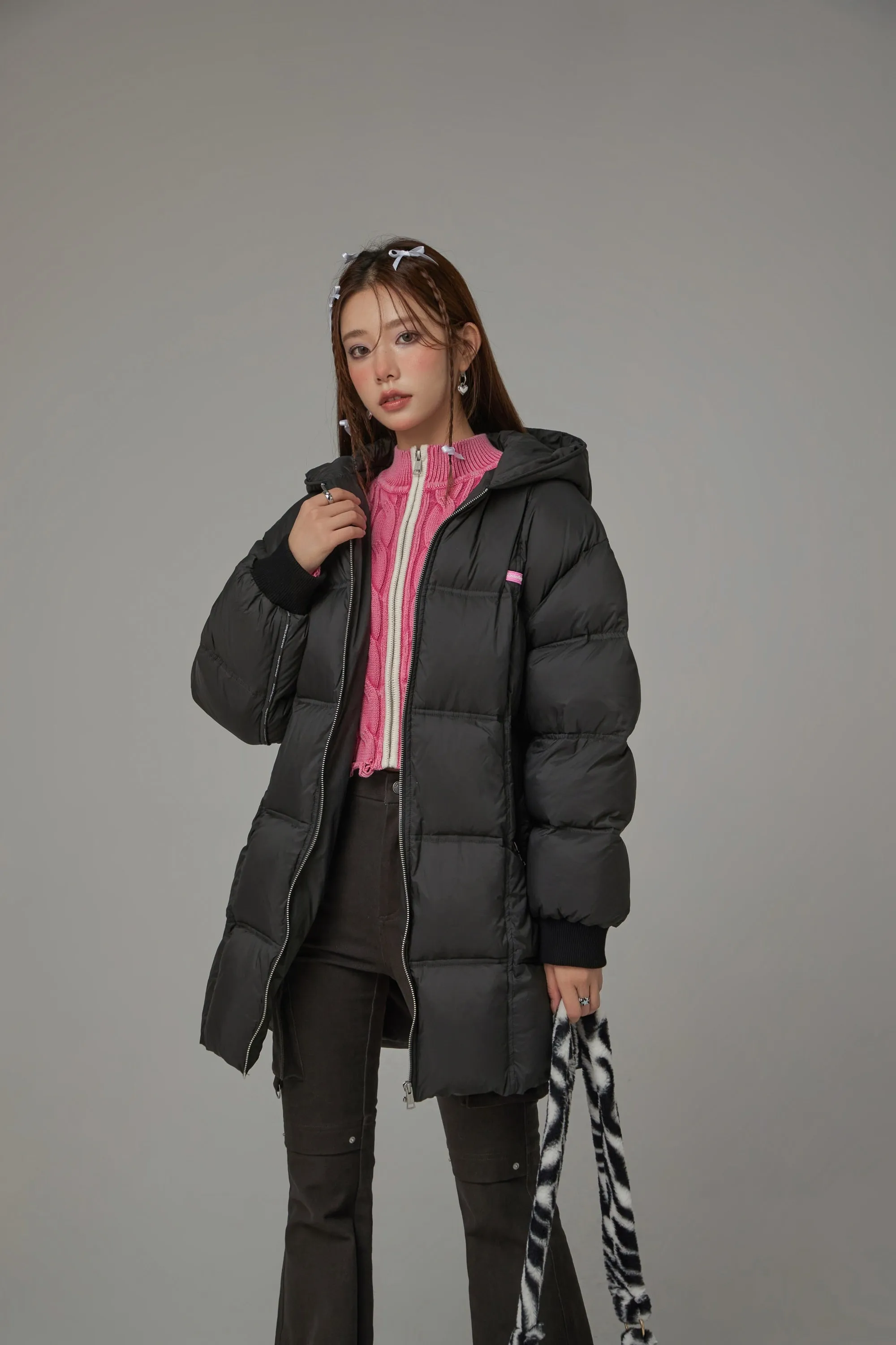 Hooded Duck Down Padded Jacket