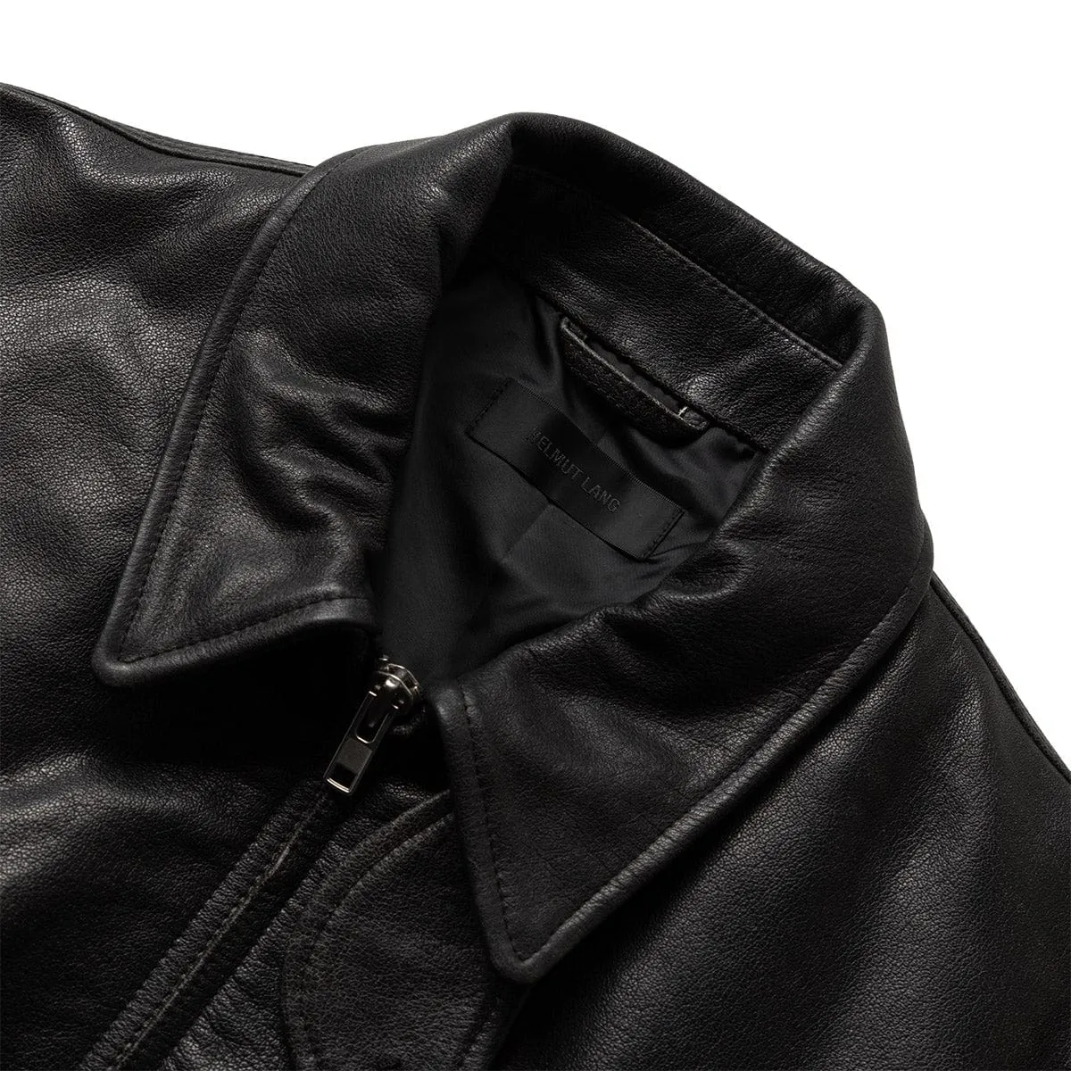 LEATHER BOMBER JACKET