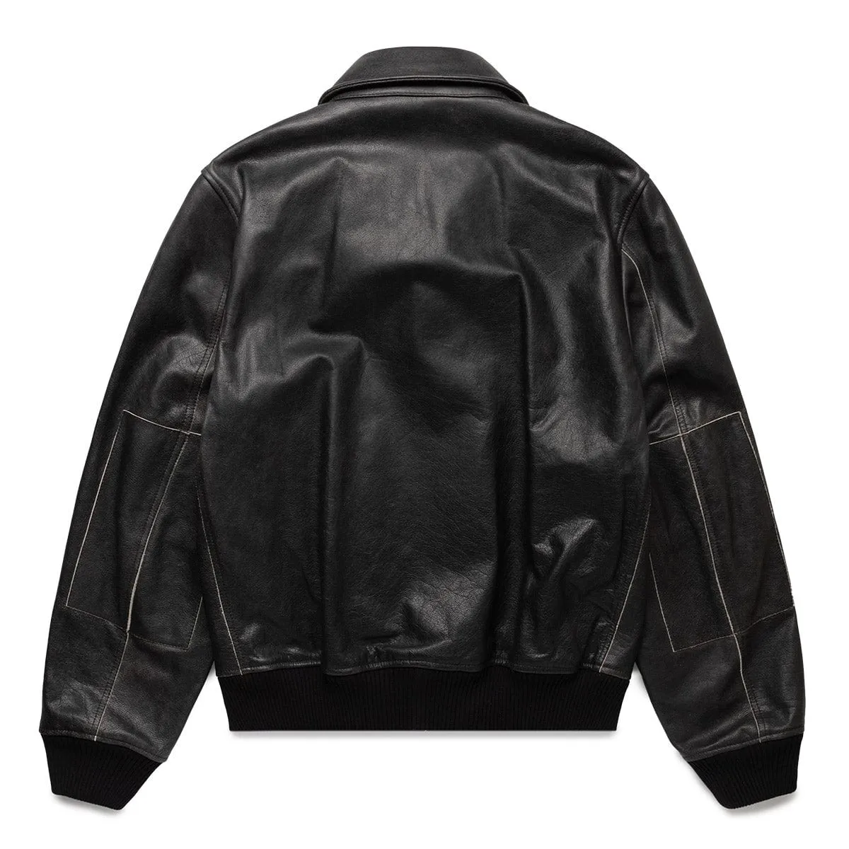 LEATHER BOMBER JACKET