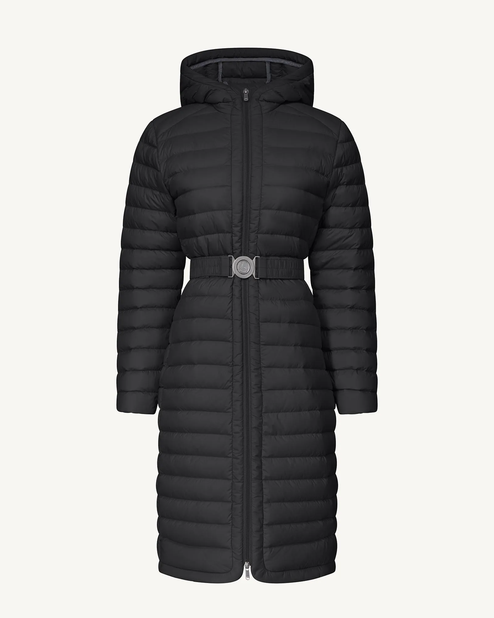 Lisy long hooded down jacket Black