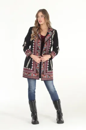 MAJ-3550 Embroidered Coat