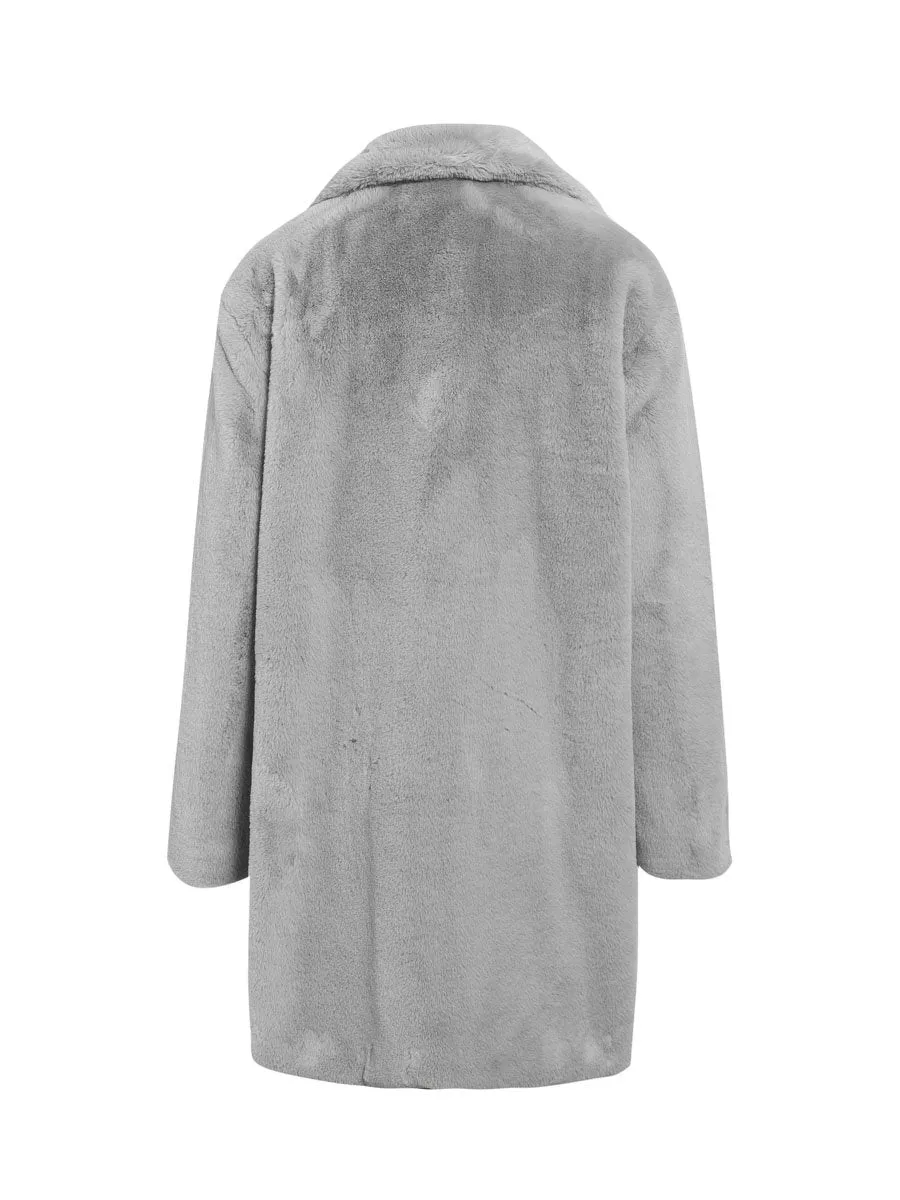 Most Wanted Faux Fur Coat - Grey