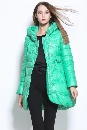 New Arrival Beautiful Women's Clothes Cute Long Style Thickening Women Model Down Jacket D9