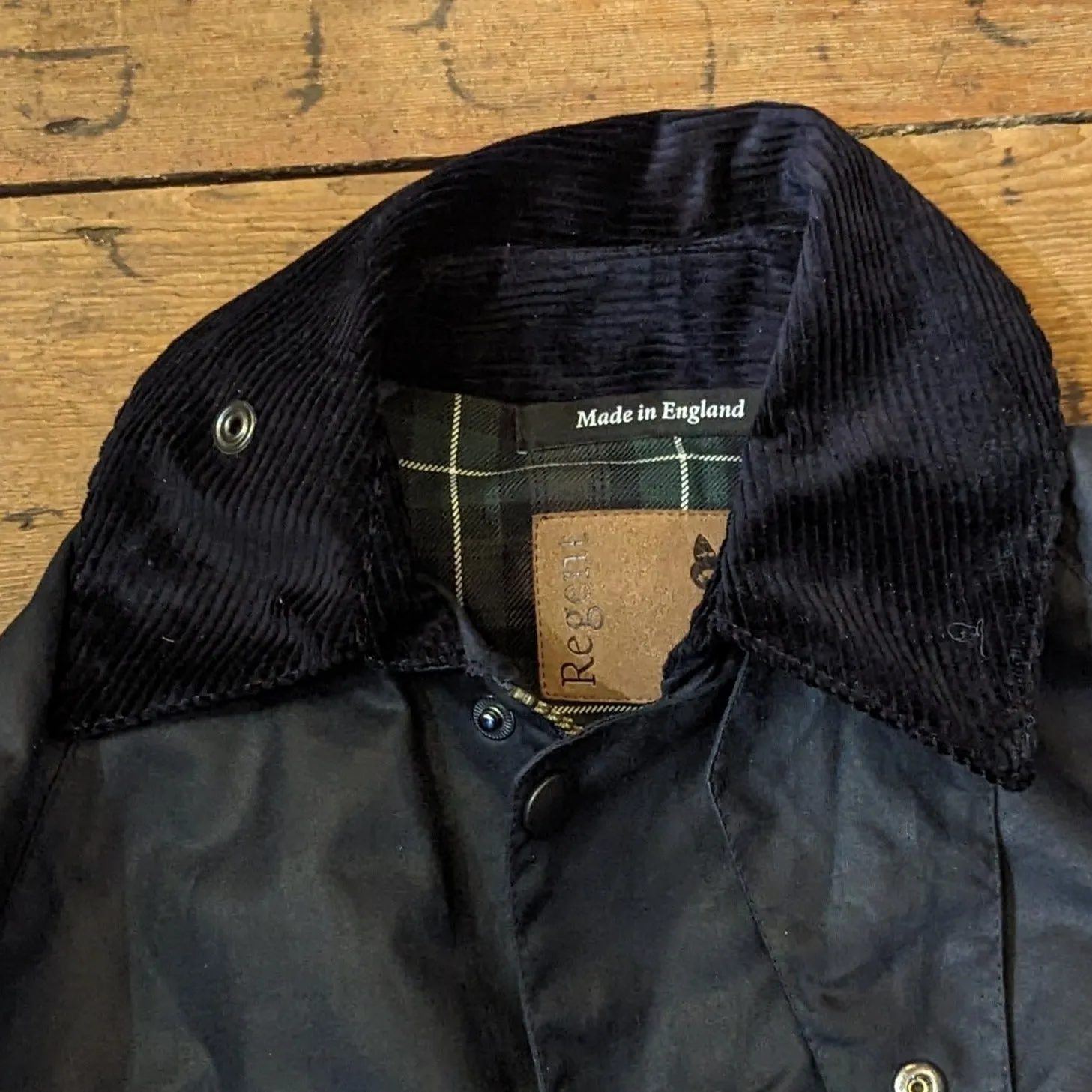 REGENT - Collins - Waxed Jacket - Midnight Blue