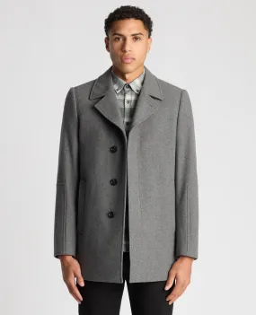 Remus Uomo Lochlan Tailored Overcoat - Grey