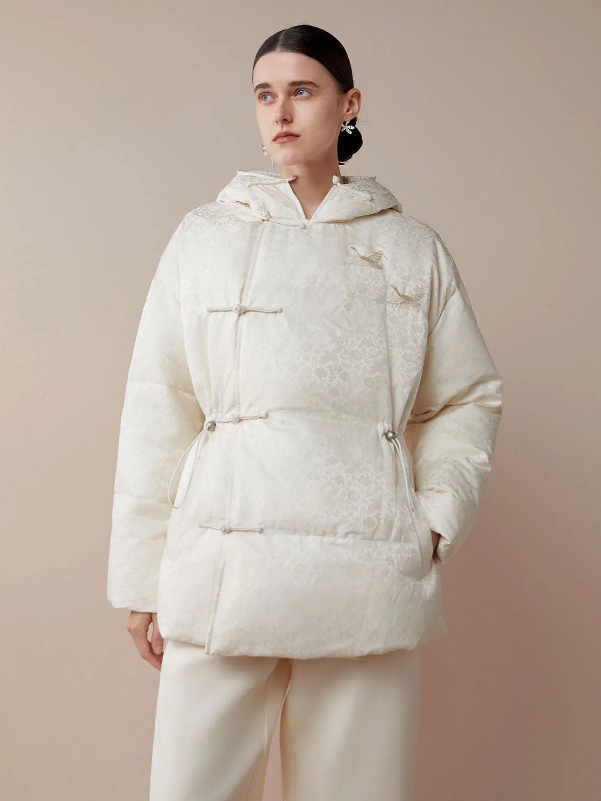 SILKINC Su Brocade Puffer Jacket