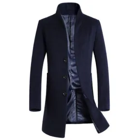 West Louis™ Formal Woolen Business-Men Overcoat