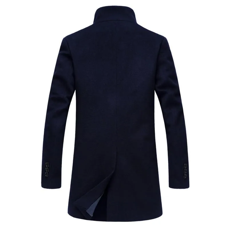 West Louis™ Formal Woolen Business-Men Overcoat