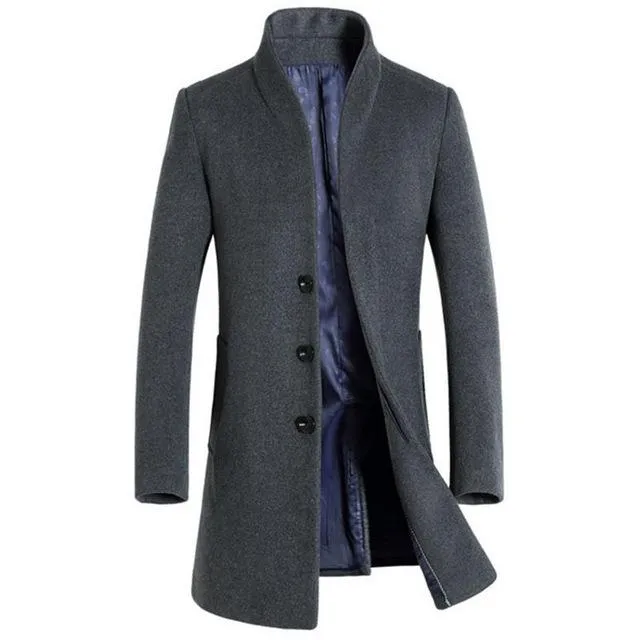 West Louis™ Formal Woolen Business-Men Overcoat