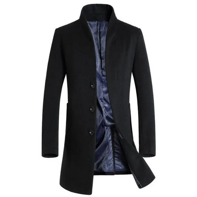 West Louis™ Formal Woolen Business-Men Overcoat