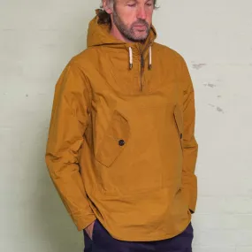 Yarmouth Oilskins - The Hooded Smock - Wax-Finish Water-Repellent Cloth - Mustard